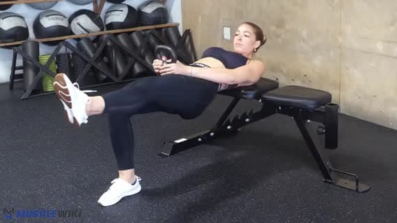 Kettlebell Single Leg Hip Thrust