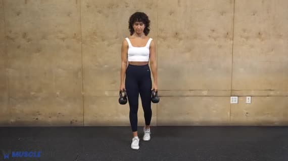 Kettlebell Staggered Deadlift