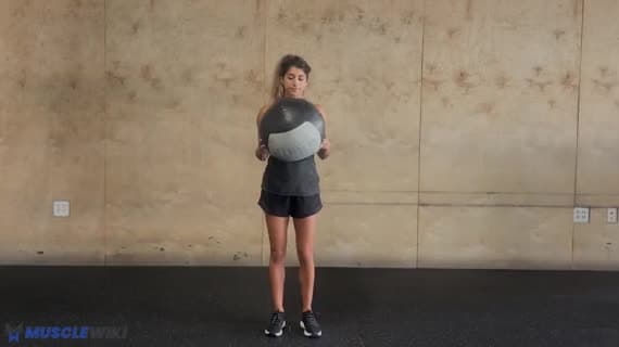 Medicine Ball Reverse Lunge Twist