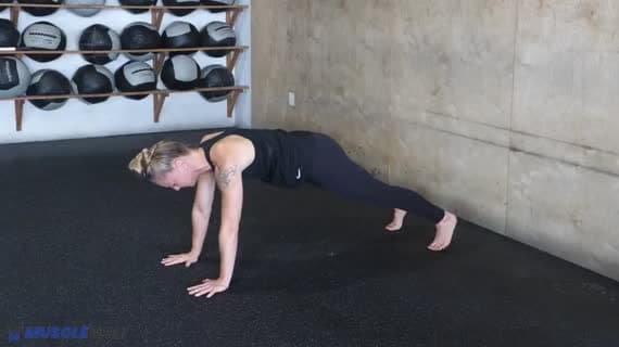 Core Stability 5 Crosslateral Limb Raise Into Knee Elbow Tuck Push Up Position