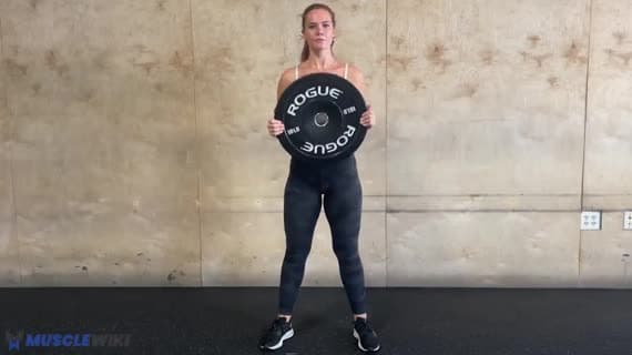 Squat avec disque et extension des bras