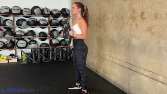 Squat avec disque et extension des bras