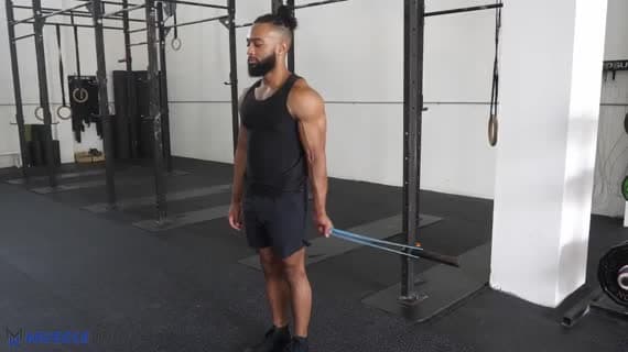 Uginanie bicepsa z gumą (Bayesian)