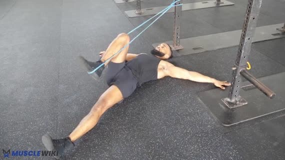 Press de piernas con banda