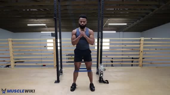 Mini Bantla Sıçrayarak Squat