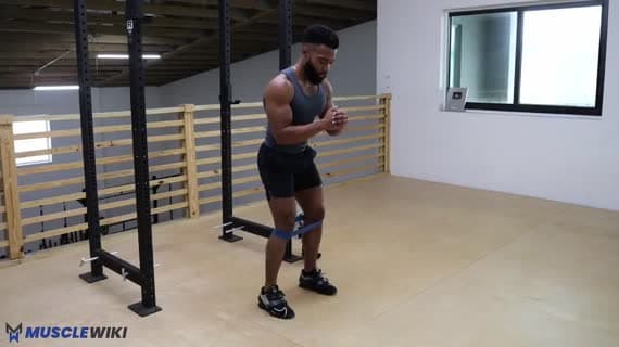 Deslocamento Lateral com Mini Band