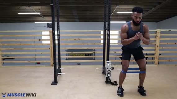 Caminhada Lateral com Mini Band