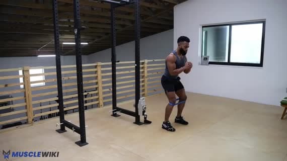 Caminhada Lateral com Mini Band