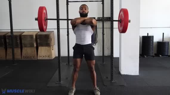 Squat frontale con bilanciere — Culturismo