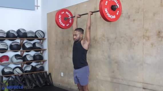 Barbell Overhead Tricep Extension