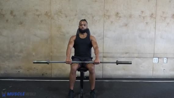 Elevação Frontal Completa Sentada com Barra