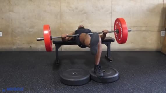 Halterli Tek Bacak Topukları Yükseltilmiş Hip Thrust