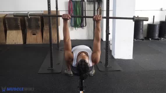 Barbell Triceps Kafese Baskı Press