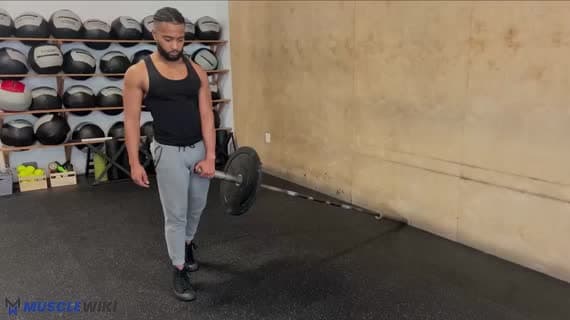 Landmine Tek Ayak Önde Romen Deadlift