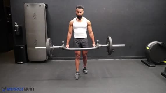 Trap Bar Staggered Romanian Deadlift