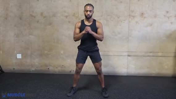 Squat a impulsi a corpo libero