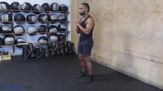 Squat con Salto Apri e Chiudi