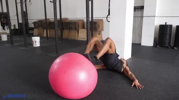 Stabilitätsball-Beinbeugen