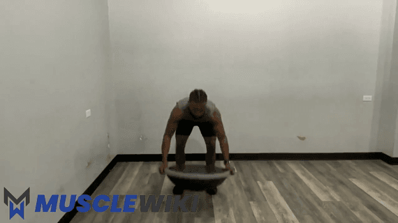 نیمهبارپی با Bosu Ball