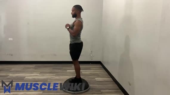 Bosu Ball रिवर्स लंज