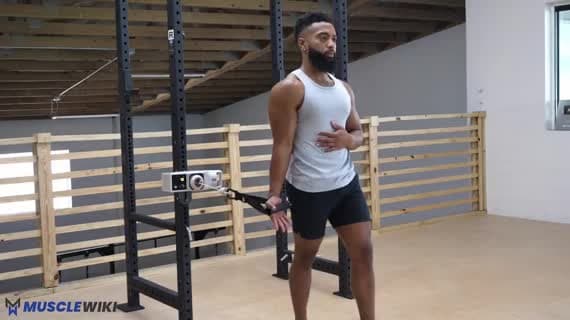 Cable High Single Arm Rolling Curl