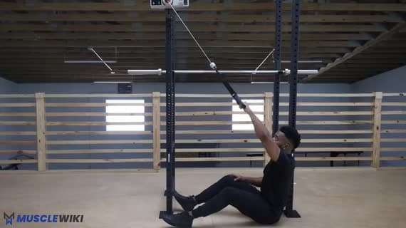Kablo Oturarak Tek Kol Face Pull