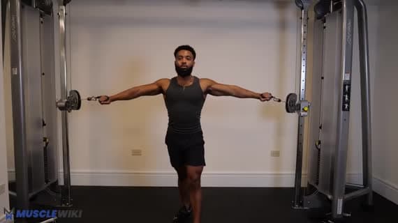 Cable Standing Alternating Internally Rotated Incline Chest Fly