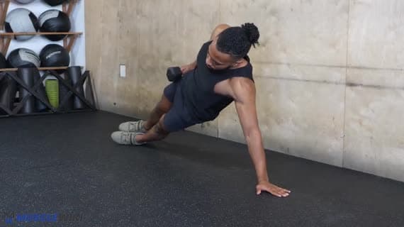 Dambıllı El Üzerinde Yan Plank