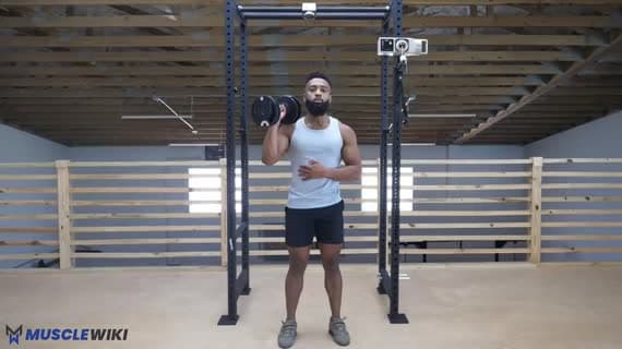Push Press con Mancuerna a Un Brazo