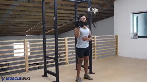 Push Press con Mancuerna a Un Brazo
