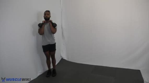 Kettlebell Front Rack Lateral Lunge (Double)