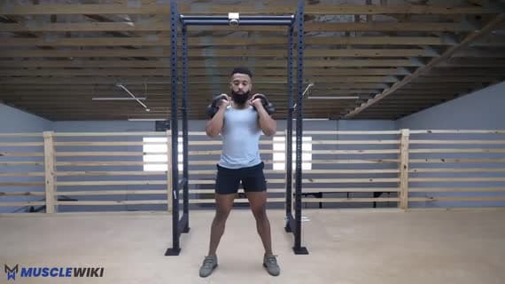 Kettlebell Abwechselnder Einarm-Thruster