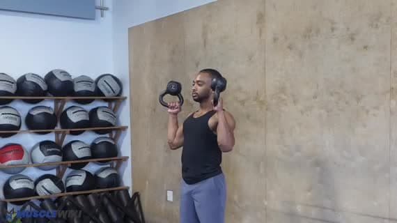 Développé Militaire Kettlebell en Position Bottoms-Up