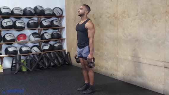 Wadenheben mit Kettlebell