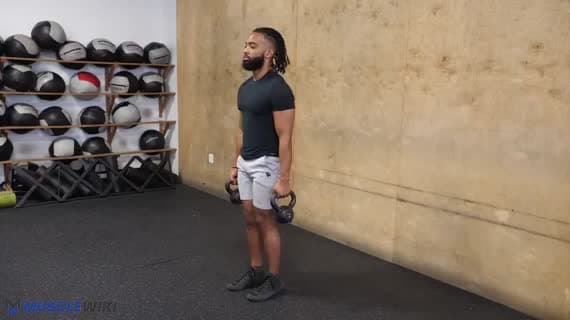 Fente arrière avec kettlebell
