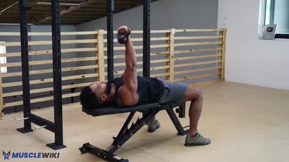 Einarmige Kettlebell-Brustpresse