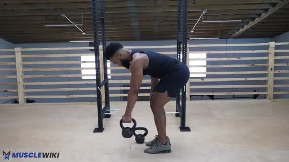 Extensão Unilateral do Ombro com Kettlebell