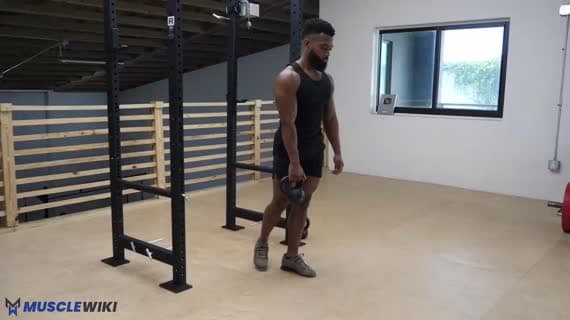 Kettlebell Tek Bacaklı Deadlift