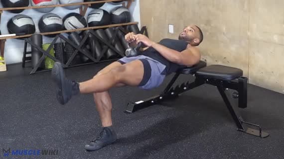Einbeiniger Hip Thrust mit Kettlebell