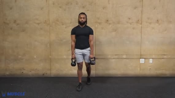 ケトルベル スタッガードデッドリフト