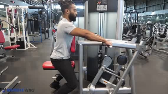 Rameur pour deltoïdes postérieurs à la machine