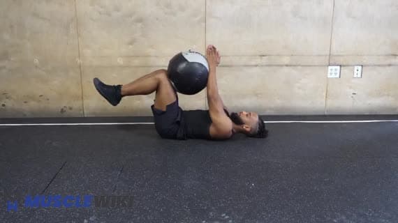 Exercício de Inseto Morto com Bola Medicinal
