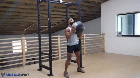 Medizinball-Thruster