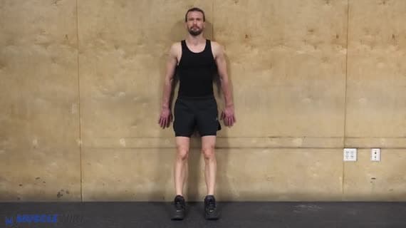 Wandgestützte Dorsalflexion