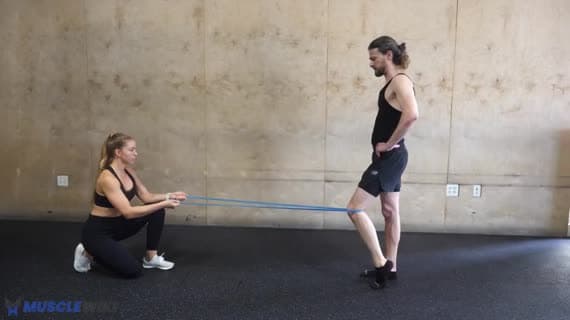 Extension du Genou avec Bande