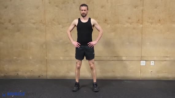Squat concentrico su una gamba