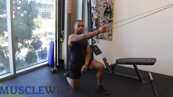 Band Kneeling Single Arm Pulldown