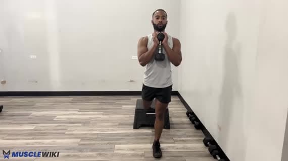 Dumbbell Goblet Bulgarian Split Squat