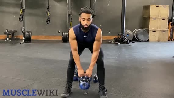 Wiosłowanie jednorącz z kettlebell