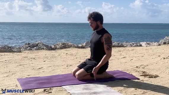 Vajrasana Variation 1